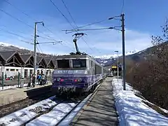 TER Auvergne-Rhône-Alpes sur la relation Lyon - Bourg-Saint-Maurice.