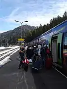 TER pour Toulouse en gare du Lioran.