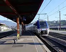 Train à destination de Lyon-Part-Dieu.