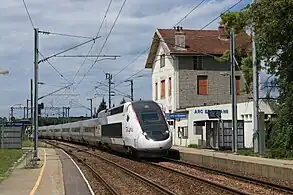 Passage du TGV 9269 Paris - Lausanne.