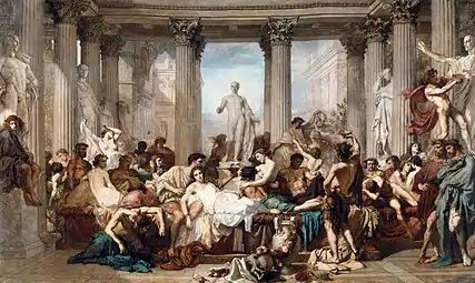 Les Romains de la décadence (1847), Paris, musée d'Orsay.