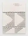 Couverture du mensuel "TM-RSI", composition typographique par Emil Ruder. Ce numéro de janvier 1961 est un numéro spécial dédié à la fonte Univers.