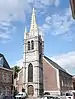 Tour de l'église Saint-Jean à Tournai