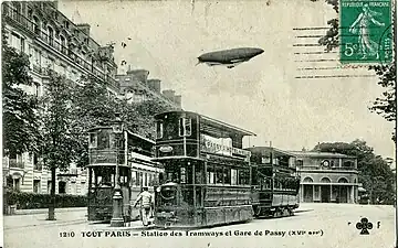 Gare de Passy intermodalité(début XXe siècle).