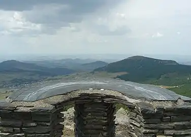 Panorama depuis la table d’orientation du mont Mézenc.