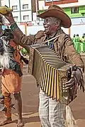 Accordéoniste au Kenya