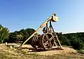 Reconstitution d'un trébuchet.