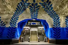 Station T-Centralen du métro de Stockholm.