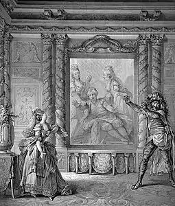 Tableau magique de Zémire et Azor, Dédié à Madame la Dauphine Par son trés humble et très obéissant Serviteur Touzé randlos (d'après Jacques-Louis-François Touzé), 1772.