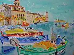 Pointus dans le port de La Ciotat, Patricia Langrand