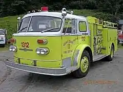 A 1970 American LaFrance Type 900 pumper.