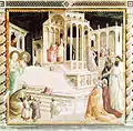 Présentation de la Vierge au temple, fresque, basilique Santa Croce de Florence, 1328-1330.