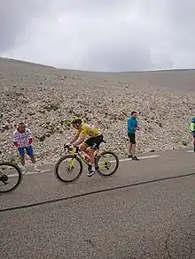 Tadej Pogacar au Mont Ventoux lors du Tour de France 2021