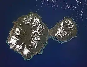Image satellite de Tahiti.
