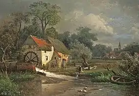 Landscape with Watermill, sans date