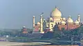 Le Taj Mahal vu du Fort Rouge.