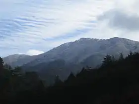 Vue du mont Takami depuis Harano.