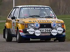 La voiture de Russell Brookes, en 1980 et 1981 pour le ERC.