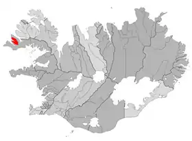 Localisation de Tálknafjörður