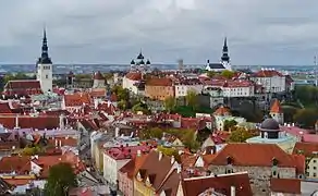 Tallinn vu de la cathédrale.