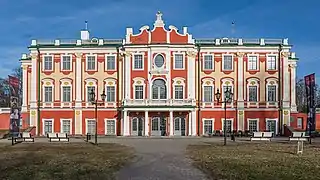 Le château de Kadriorg, façade ouest.