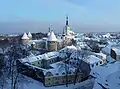Panorama de Tallinn en hiver.
