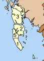 District de Koh Lanta avec les tambon de Koh Lanta Noi (2), de Sala Dan (5) et de Koh Lanta Yai (1).