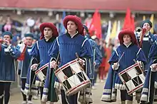 Les tambours du cortège historique.