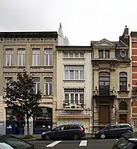 Rue de Tamines 2 (à gauche),4-6 (au milieu) et 8 (à droite) -Saint-Gilles (1899).