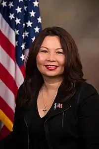 Tammy Duckworth, représentante pour l'Illinois de 2013 à 2017, et sénatrice pour l'Illinois depuis 2017.