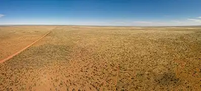 Panorama du désert en juillet 2014.