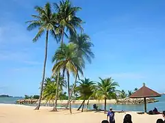 Tanjong Beach, sur l'île de Sentosa.