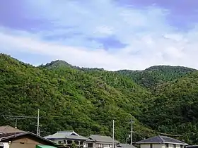 Les monts Tanjō et Taishaku vus depuis Tsukihara
