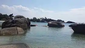 La plage de Tanjung Tinggi à Belitung