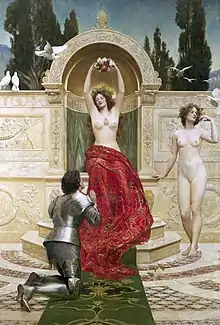 Tannhäuser, le Venusberg par John Collier