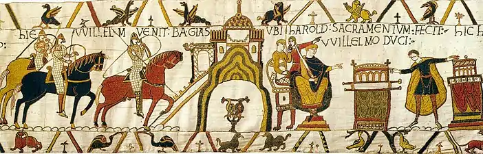 La tapisserie de Bayeux.