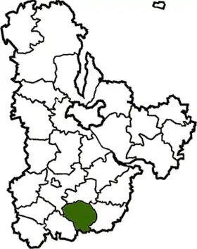 Localisation de Raïon de Tarashcha