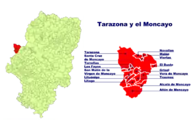 Localisation de Tarazona y el Moncayo