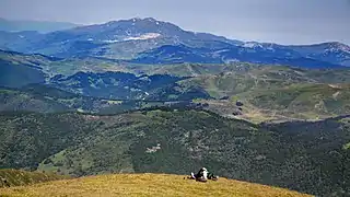 La carrière vue depuis le pic de Tarbésou.