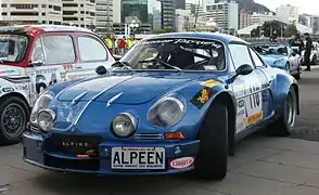 A110 à la Targa New-Zealand Classic (2009).