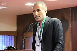 Tariq Ramadan en décembre 2017, peu avant son placement en détention provisoire.