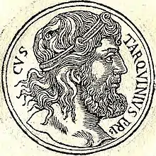 « Lucius Tarquinius Priscus Lucomnies », dit Tarquin l'Ancien.