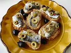 Bruschetta de sardine