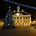 L'Hôtel de Ville illuminé à l'occasion des fêtes de fin d'année