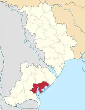 Localisation de Raïon de Tatarbounary