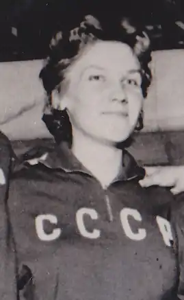 Tatyana Petrenko aux Jeux olympiques de 1960.