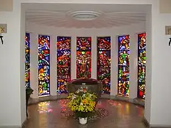 Vitraux du baptistère de Vienne-Liesing