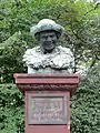 „Lachhannes“ auf dem Winzerbrunnen, Frankfurt