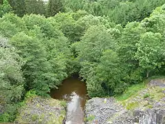 Le Taurons au sortir du lac du Taurons.