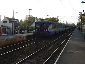 Une RIB en gare de Vaucelles, Val-d'Oise.